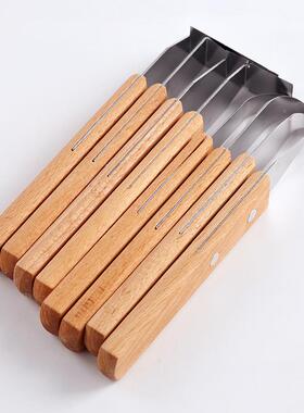 陶艺修坯JMV8件套修木柄坯刀头泥塑刻修胚工型具陶瓷雕造刻画利坯