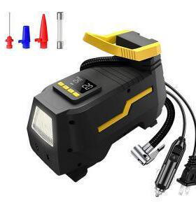 车载充气两泵新款大功率轮胎打气数机胎压预设车家用10显0V-22752