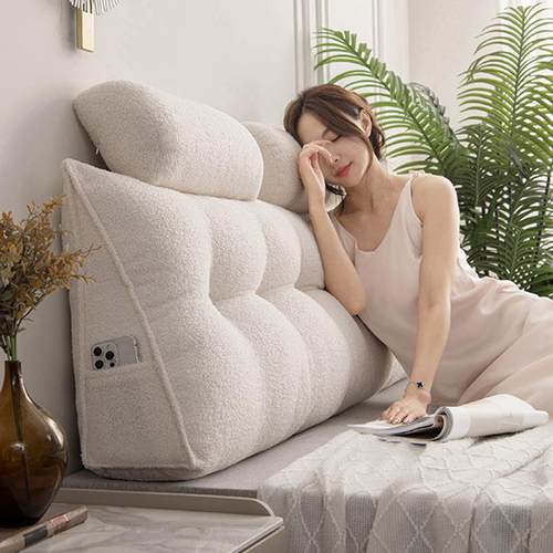 可轻奢风床头靠枕榻榻米三角大靠腰垫软包加厚靠防撞护2024926沙