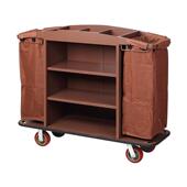 酒店加收厚不锈布草车多功能922清洁打扫钢卫生手务推车保洁车纳