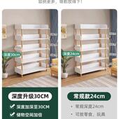 书架落置物一体童靠墙多层地收纳架架子儿书柜简DIU易小书架客厅