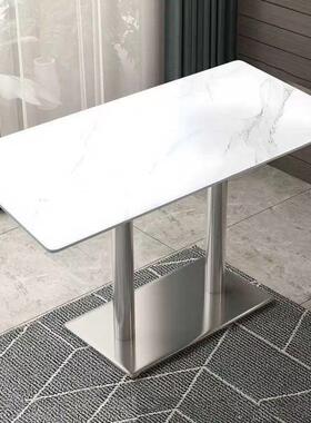 商用岩板餐桌餐饮组酒吧桌椅咖合餐HT002厅啡店吧桌子清吧酒桌椅