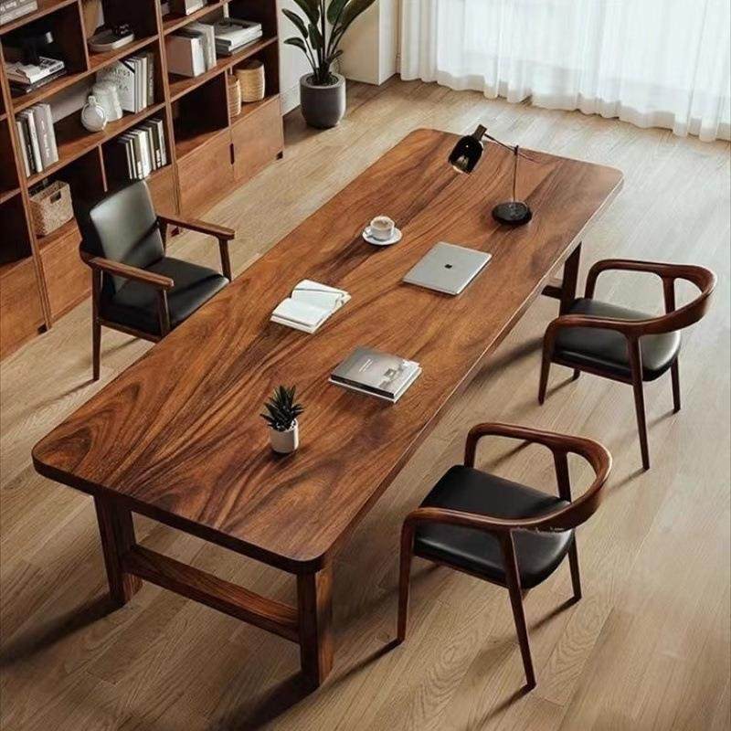 DH南美现代南美胡桃木高档实木书桌家用客厅工作台书房办公桌学习