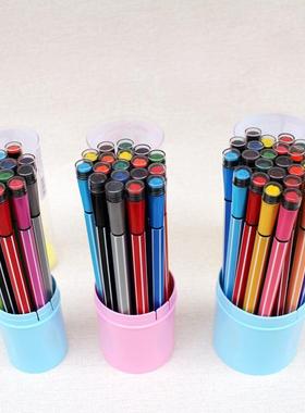 1665初晨121824色筒装印章水彩笔美术绘画螺纹六角笔杆水彩笔