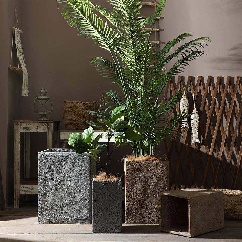 北欧外贸高款四方形镁泥大花盆落地极简粗陶石头面绿植琴叶榕阳台,纺织面料/辅料/配套,纺织机械配件,淘宝优惠券,粉丝福利购,淘宝优惠卷