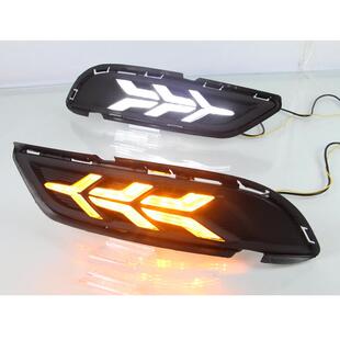 适用于17-18款别克GL8日行灯别克GL8专用改装前杠灯LED日间行车灯