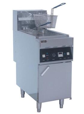 欧特OT-28L新品立式单缸双筛电炸炉小吃设备