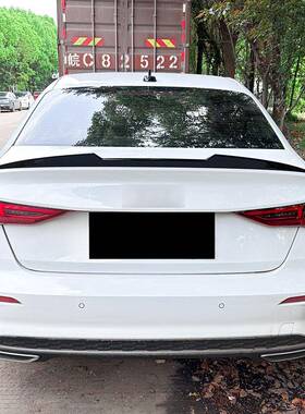 适用奥12651迪a3版s3rs38流y款Sedan三厢2021+刀锋尾翼扰板改装件