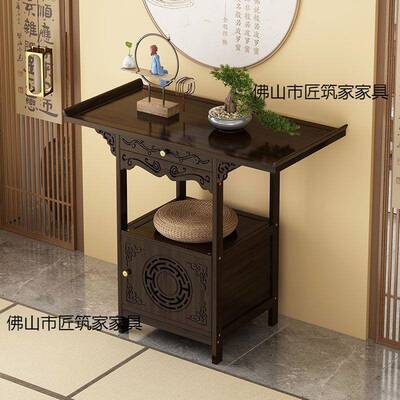 新中式玄关桌案桌供桌供台关条古风条案长条桌LTV进门靠墙入户子