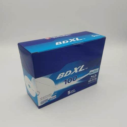 Verbatim威1宝0B蓝光0盘BDXLBOF可打G印4X蓝光刻录盘单100G光盘空