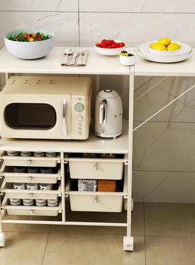 白色烤厨房置CBG85架微波炉架子箱锅收纳架物多层物货架家用多功