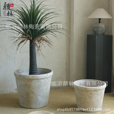 复古色口径落地花盆客厅商酒大型场绿植CYG盆龙大血树铁树店种植