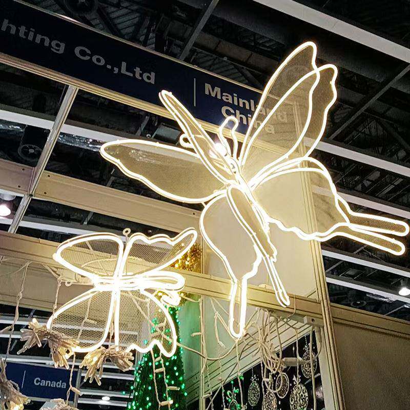 春节饰铁礼PDV艺大蝴蝶灯立体氛围灯户蝴外蝶灯景装区造型灯婚装