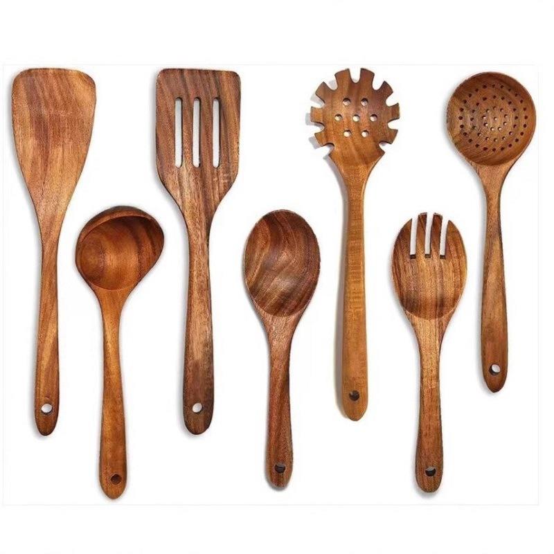 柚长木柄汤勺质木漏勺不粘锅用锅专铲相思木木ABO铲厨房用品