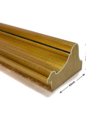 代简画框裱框自装金色实木画框手工金箔相框装油饰G11882-1挂墙现