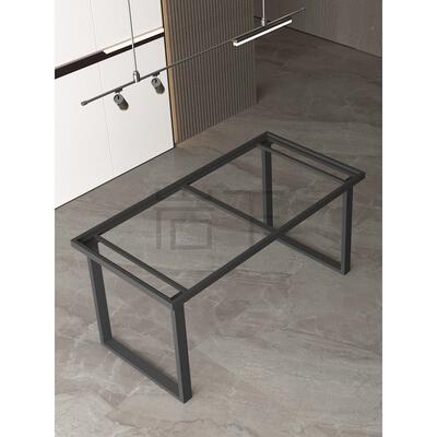 XX3455现座瓷砖内嵌桌腿轻奢岩板货茶桌支架理石桌脚金属大餐桌底