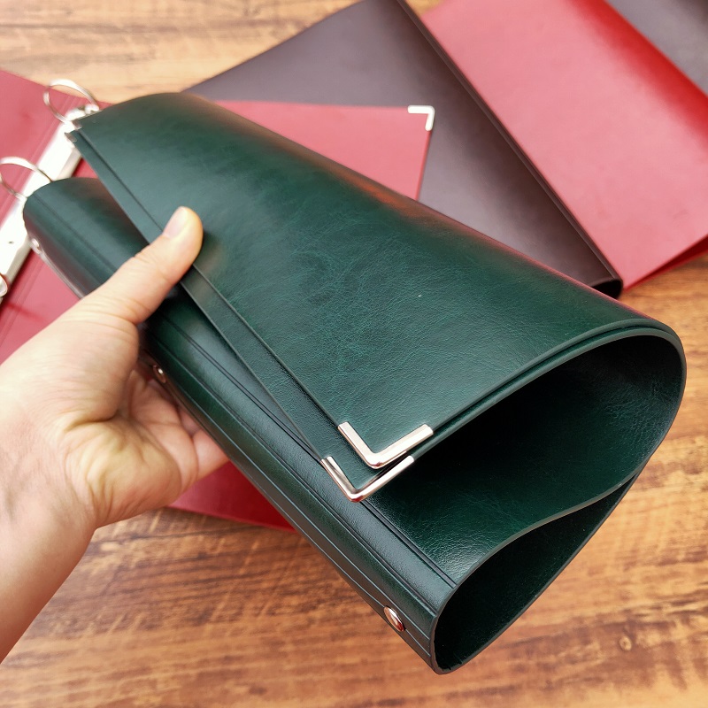 【300张超大容量】4孔Au4软皮面活页本方格本大号加厚学生文件夹