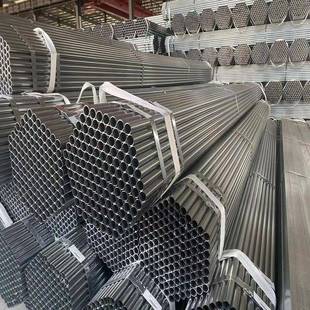 厂家直营镀锌带929圆管大棚锌管冷镀薄壁钢管镀锌带管光亮管