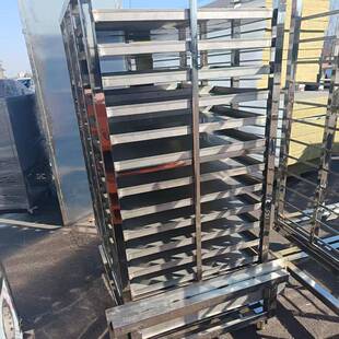 不锈钢架子车推食品周转车240厨房馒移头烘干晾晒蒸饭柜动商式用