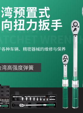 扭力扳手台湾高精度预置式自行车摩托车汽车修理套筒扳手轮胎火花