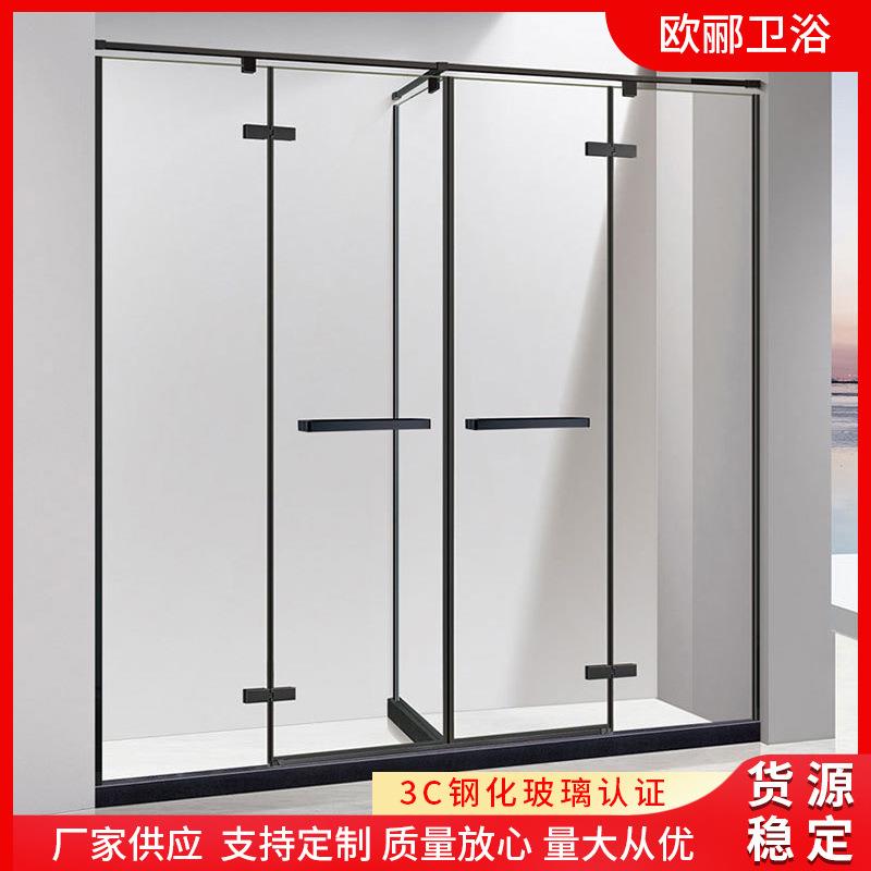 T形淋浴房一体式浴缸不锈钢型材浴室卫生间整体隔断阻断干湿分离