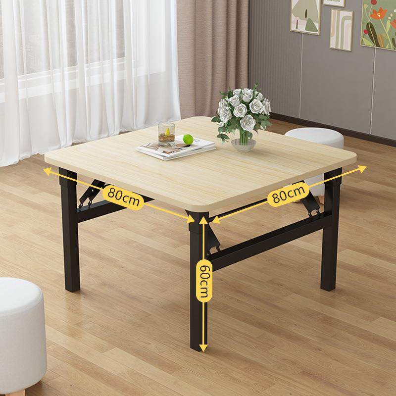 折叠吃饭桌矮桌家用餐桌地桌正方形简易四方桌出租屋摆摊桌子