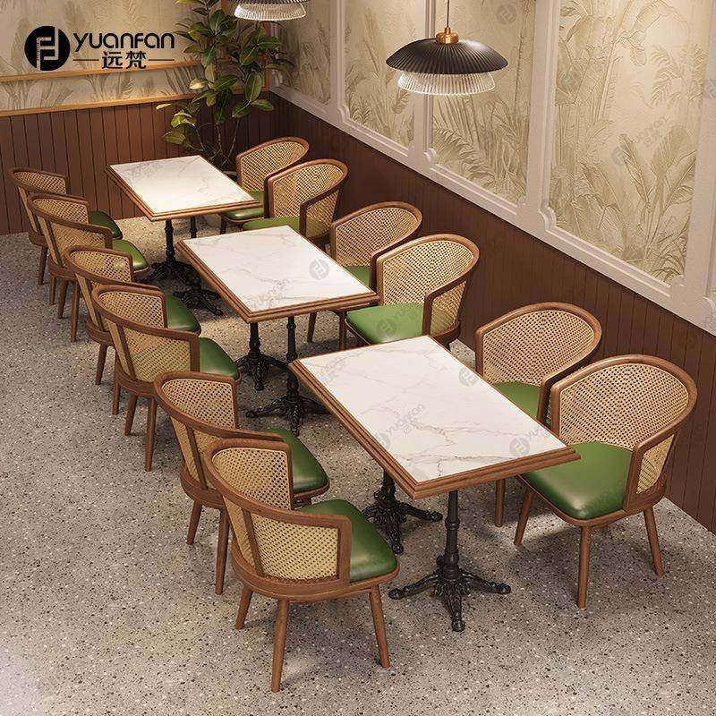 东南亚主题餐厅桌椅藤编咖啡厅桌椅靠墙卡座沙发西餐厅桌椅商用,电子元器件市场,其它元器件,淘宝优惠券,粉丝福利购,淘宝优惠卷