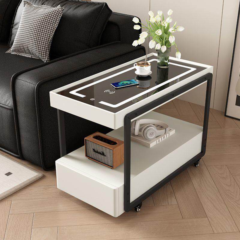 豪华移动边柜轻奢高级意式极简现代沙发边几侧边柜客厅小推车茶几