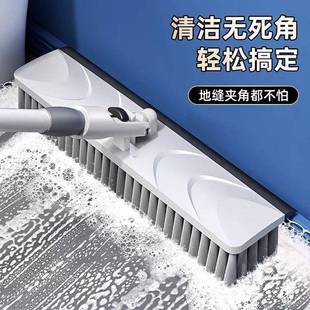 QX地板刷卫生间刷地刷子长柄硬毛家用厕所浴室瓷砖地毯缝洗墙清洁