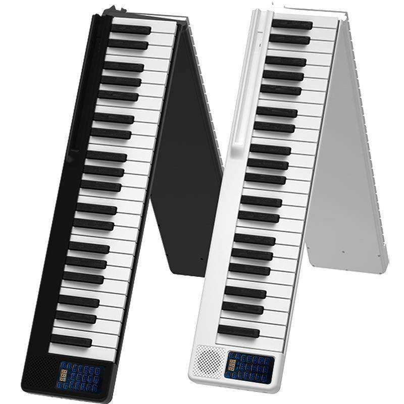 2022新款可折叠电子钢琴88键盘便携式手卷练习初学者成年人