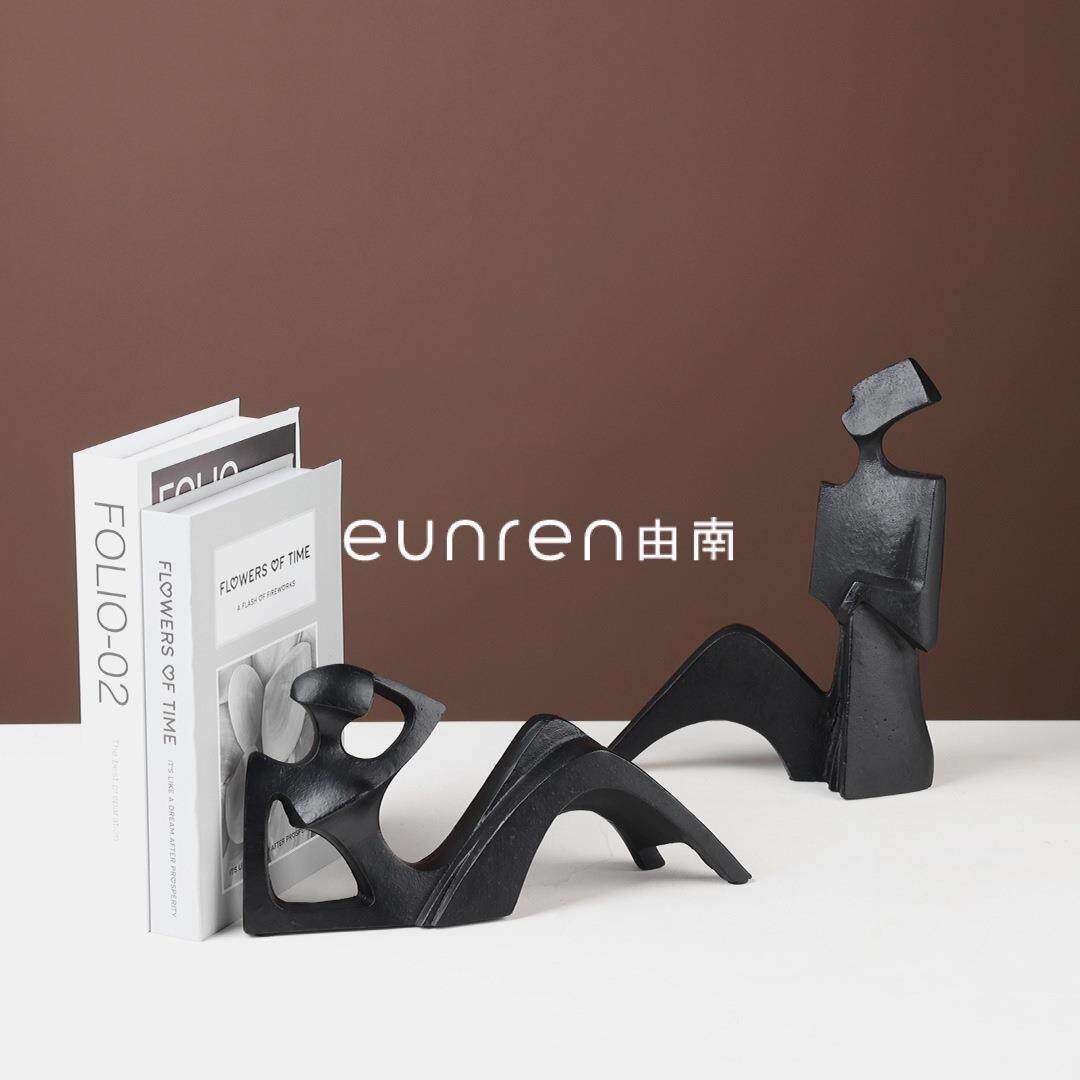 现代简约意抽公象物雕人塑摆件办室创家居客厅样YN-BJ206板间陈列