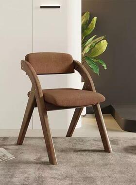 工厂直销折叠木椅加粗厚加靠背餐椅轻便家用公叠ZYC多功能可折椅