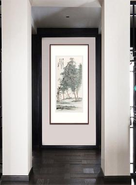 厂家直YL201811张大千艺术微家居客厅供书房装饰画花鸟墨喷竹画字