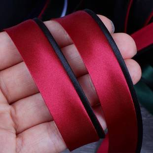 厂家直销袍包边条仿双旗色免烫加宽民真丝锁边条族风服饰滚STC边