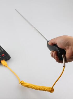 手持式铠装热电偶型KWRNK头-18OMX7104手柄铝水专用温度探传感器