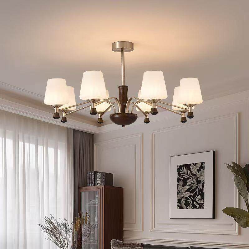 客厅中古风新灯式中式吊灯复古美法2025新款客厅卧365室室茶餐厅