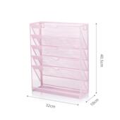 壁挂功式 多能件文架墙上金属多层文M3175A夹收件纳盒办公用品书架