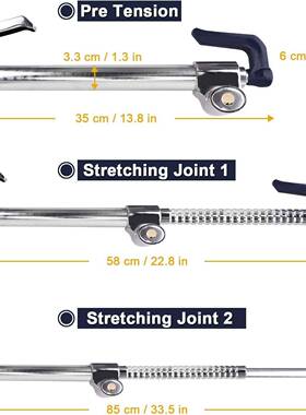 汽车防锁盗方锁节向盘三钩子锁HT-203车内防盗车用防盗锁
