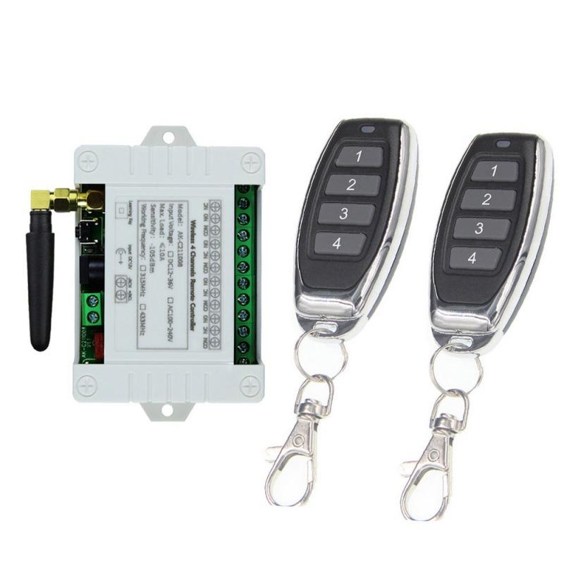 小工控路直12伏24伏390846伏4路无遥控开关/1线0A继电器学习流码