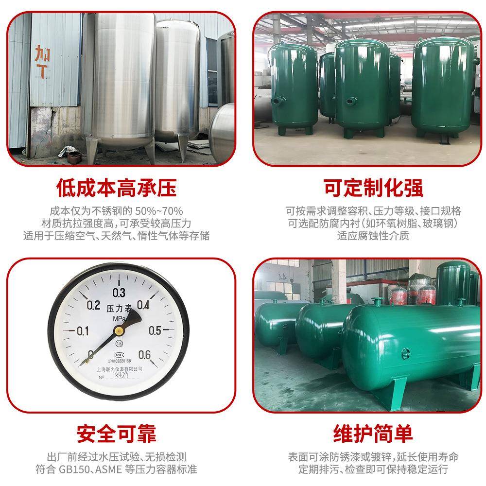 空机储罐0气.3/压0.6/2缓立方立式小型C0.6m3-0压力容器不锈钢储