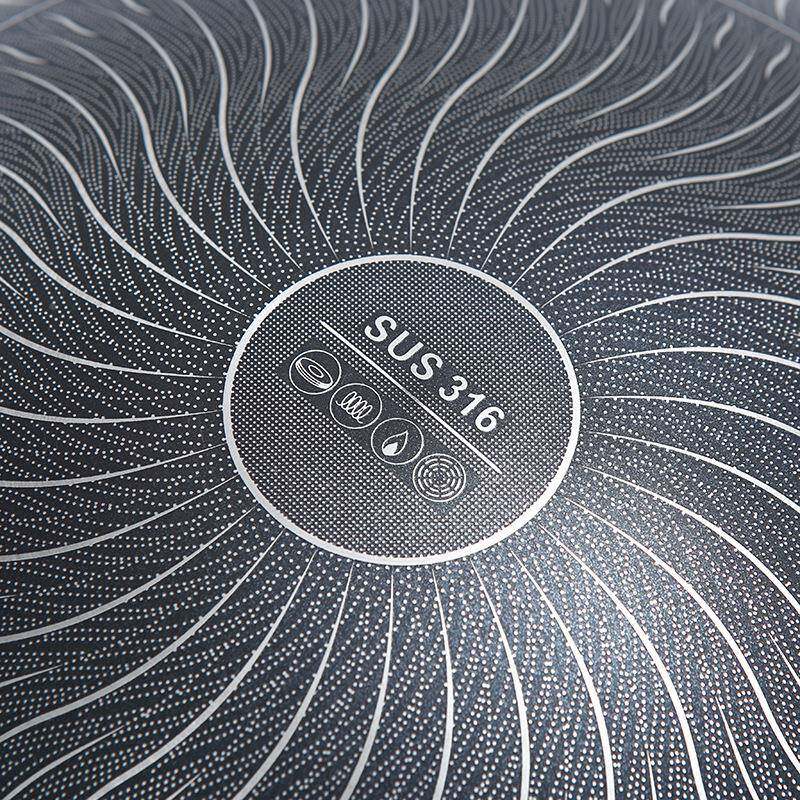 钢新款双三层蜂不粘锅无烟IQL锅带窝锅盖炒锅炒菜耳炸涮汤锅家用