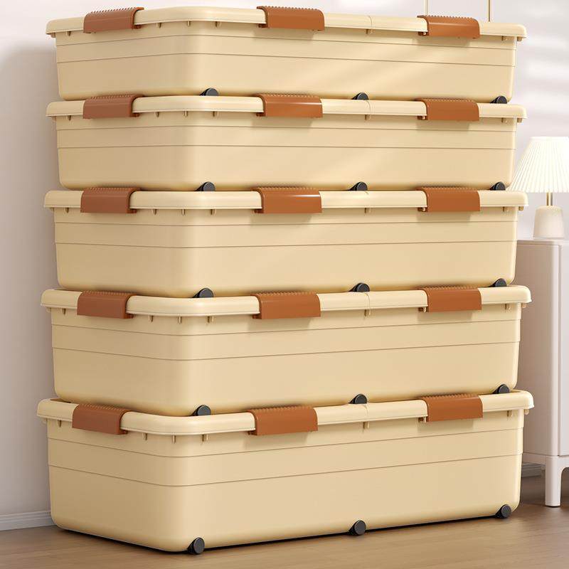 床5036理底收服纳箱扁平家用带轮抽屉式衣被子整纳床下收盒储物箱,收纳整理,收纳箱,淘宝优惠券,粉丝福利购,淘宝优惠卷