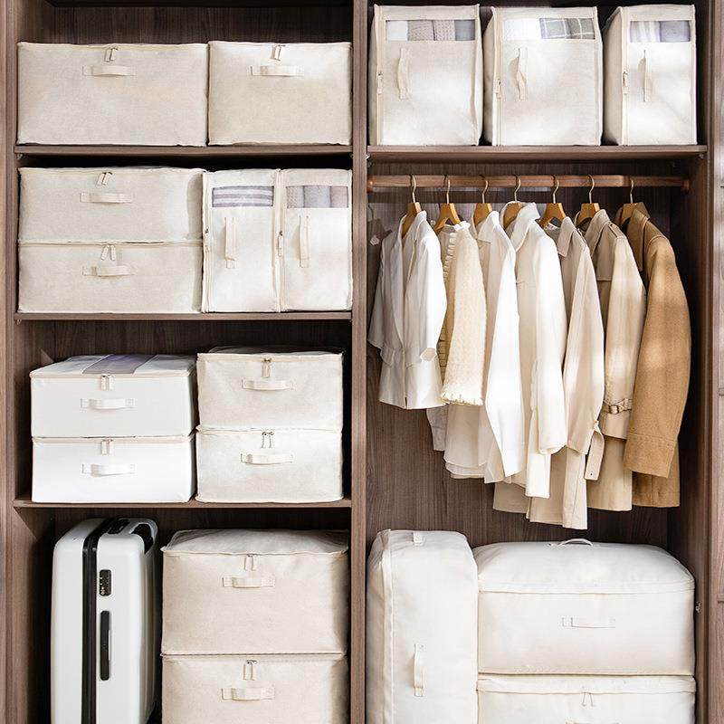 日式折叠棉被收纳袋棉麻布艺家用整理袋衣服打包袋被子防尘收纳袋,工业油品/胶粘/化学/实验室用品,其他实验室设备,淘宝优惠券,粉丝福利购,淘宝优惠卷