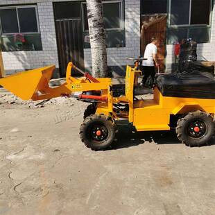 厂房散料铲运装载机搅拌站砂石上料铲车供应小型电动铲运车