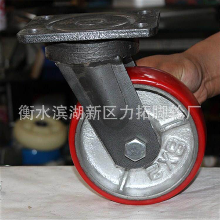 供应6寸加重型聚氨酯脚轮单轮载重800kg型号齐全质量保证