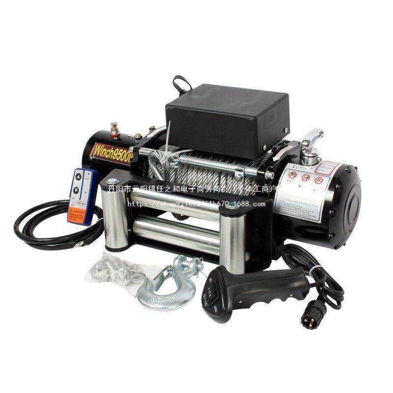 电动绞盘12v越野车自救汽车绞盘机电动葫芦卷扬机24v车载小吊机