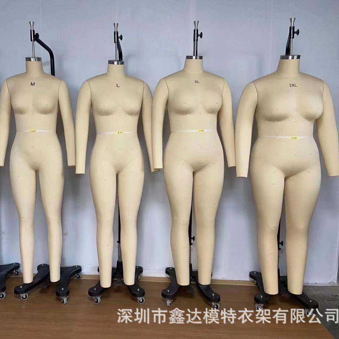 欧美立裁人台女装肥婆版房模特欧洲码试衣打版立体裁剪模特可插针