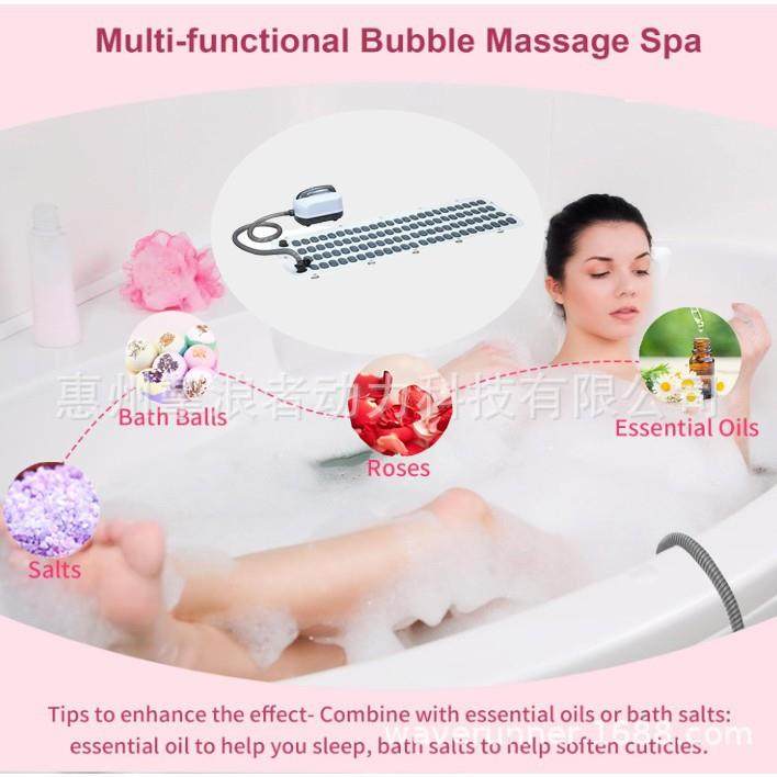 家用遥控冲浪按摩浴垫水疗机浴缸气泡机防滑全身可折叠防滑