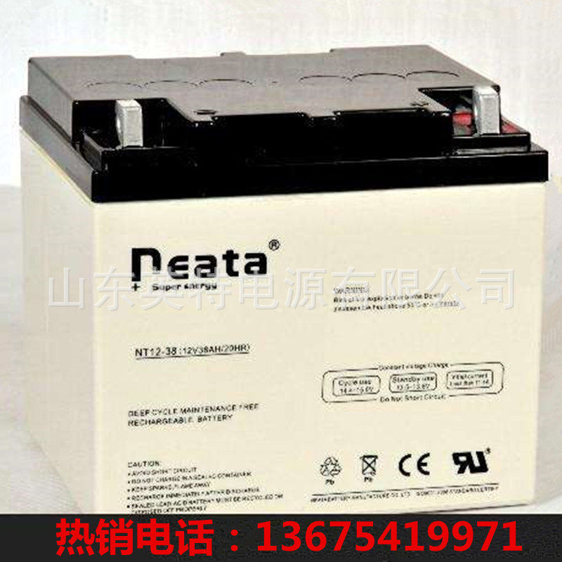 neata能特蓄电池NT12-38/12V38AH直流屏ups/eps能特12v蓄电池