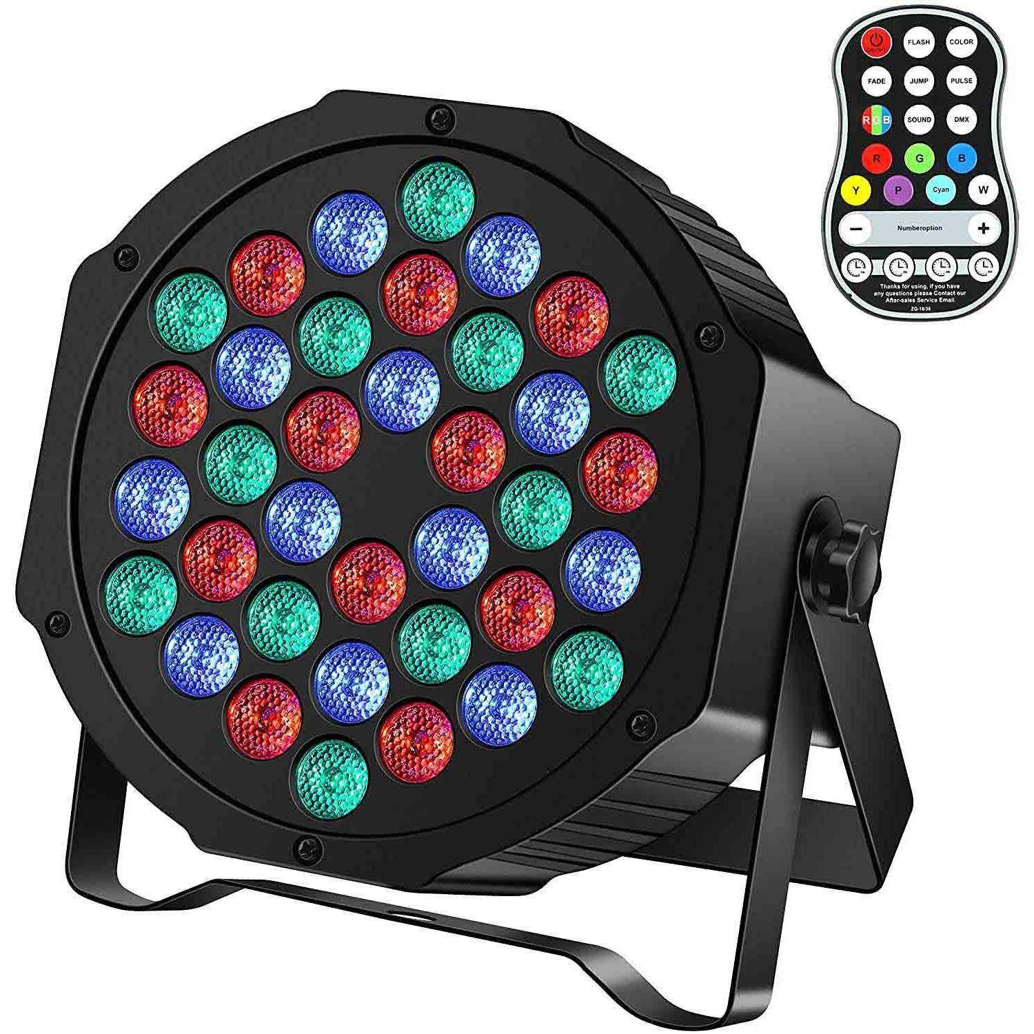 18颗36颗遥控内置电池帕灯RGBUV帕灯舞台染色灯酒吧演出舞台灯光